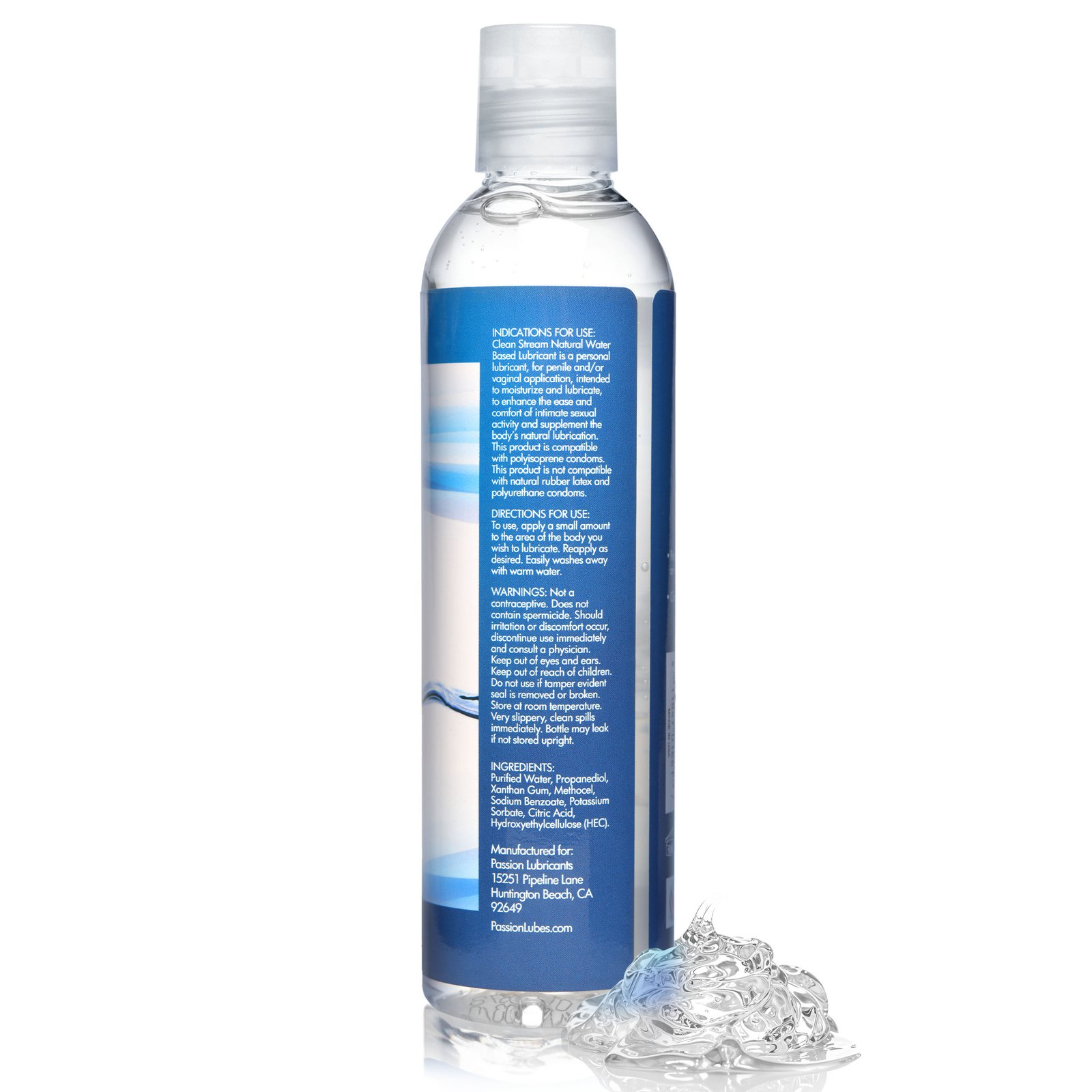 CleanStream Water-Based Anal Lube 8 oz - Image 7