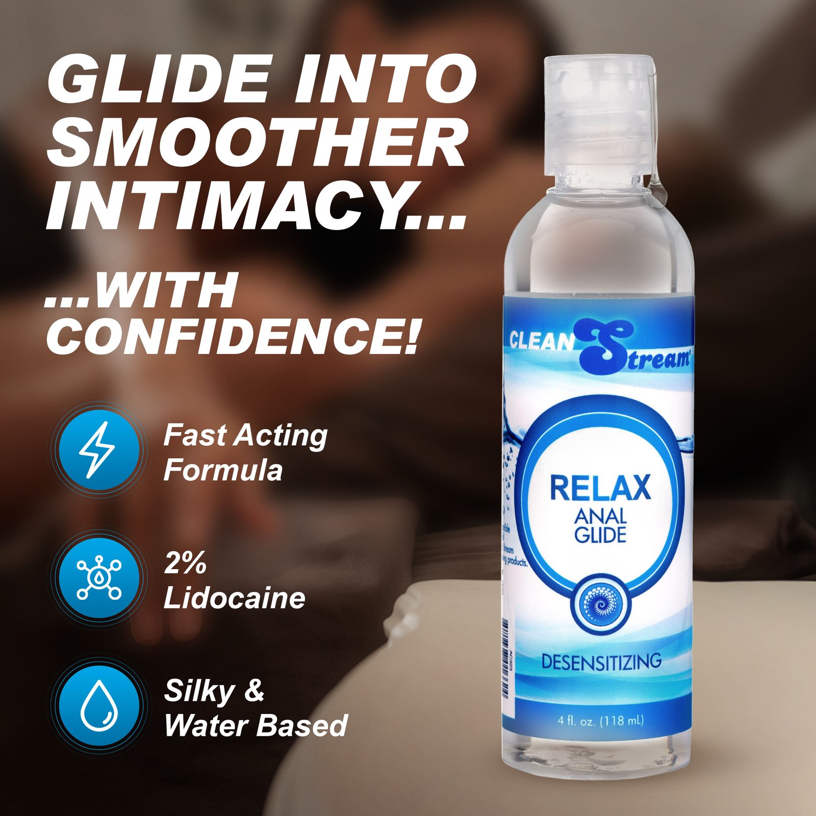 CleanStream Relax Desensitizing Anal Lube 4 oz - Image 2