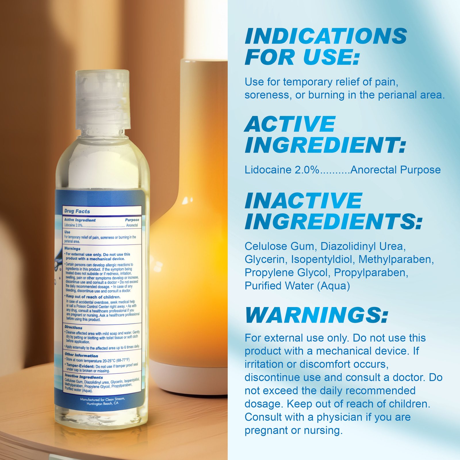 CleanStream Relax Desensitizing Anal Lube 4 oz - Image 4