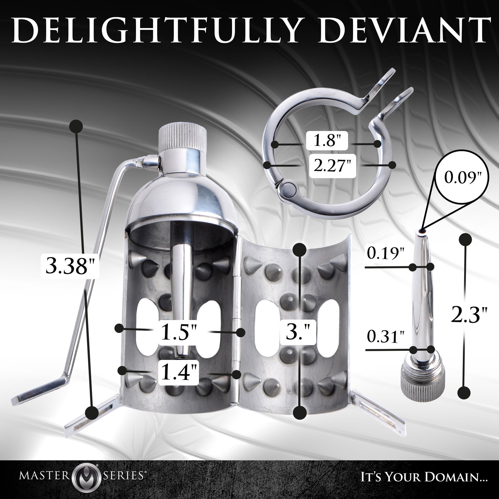 Spiked Chamber Chastity Cage - Image 4