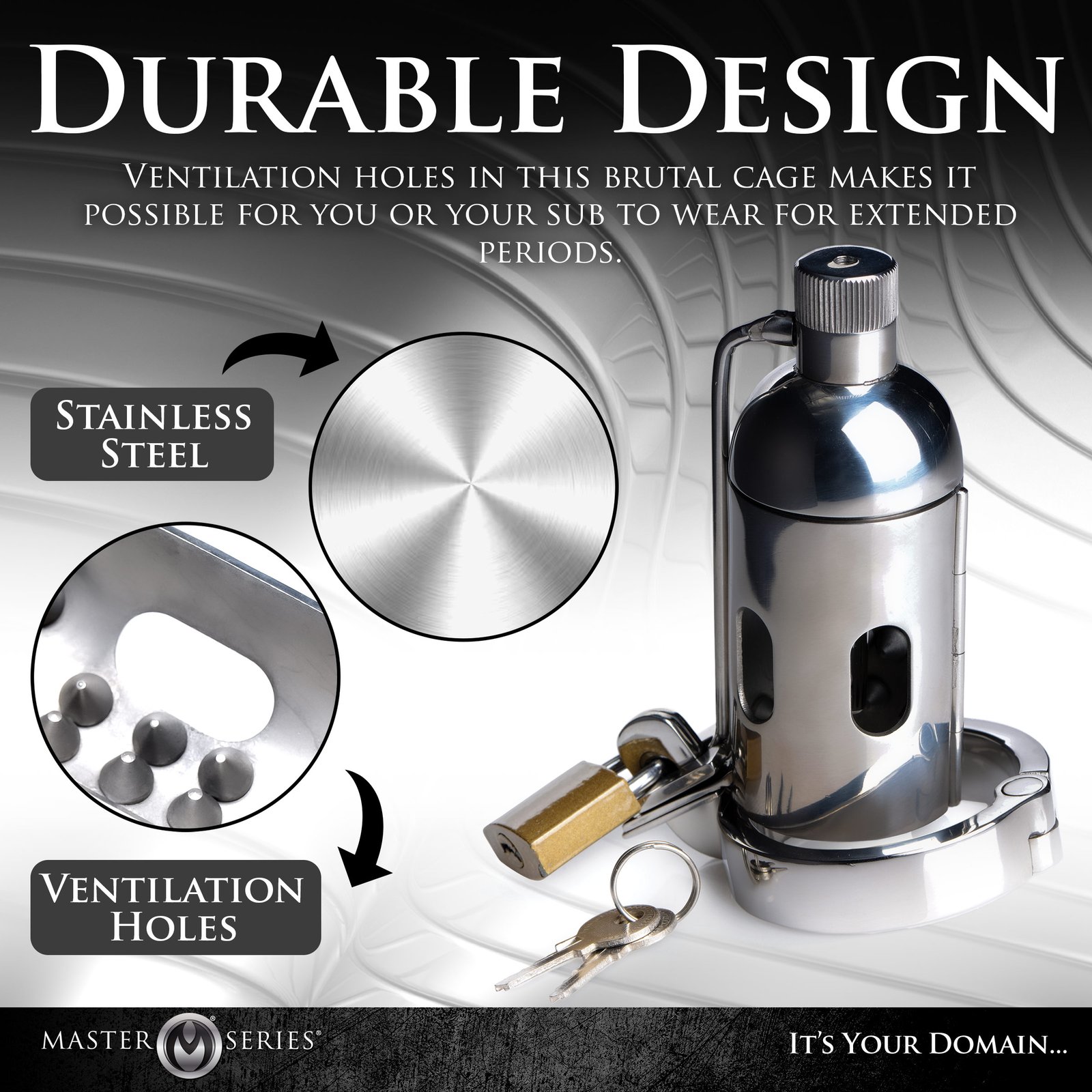 Spiked Chamber Chastity Cage - Image 5