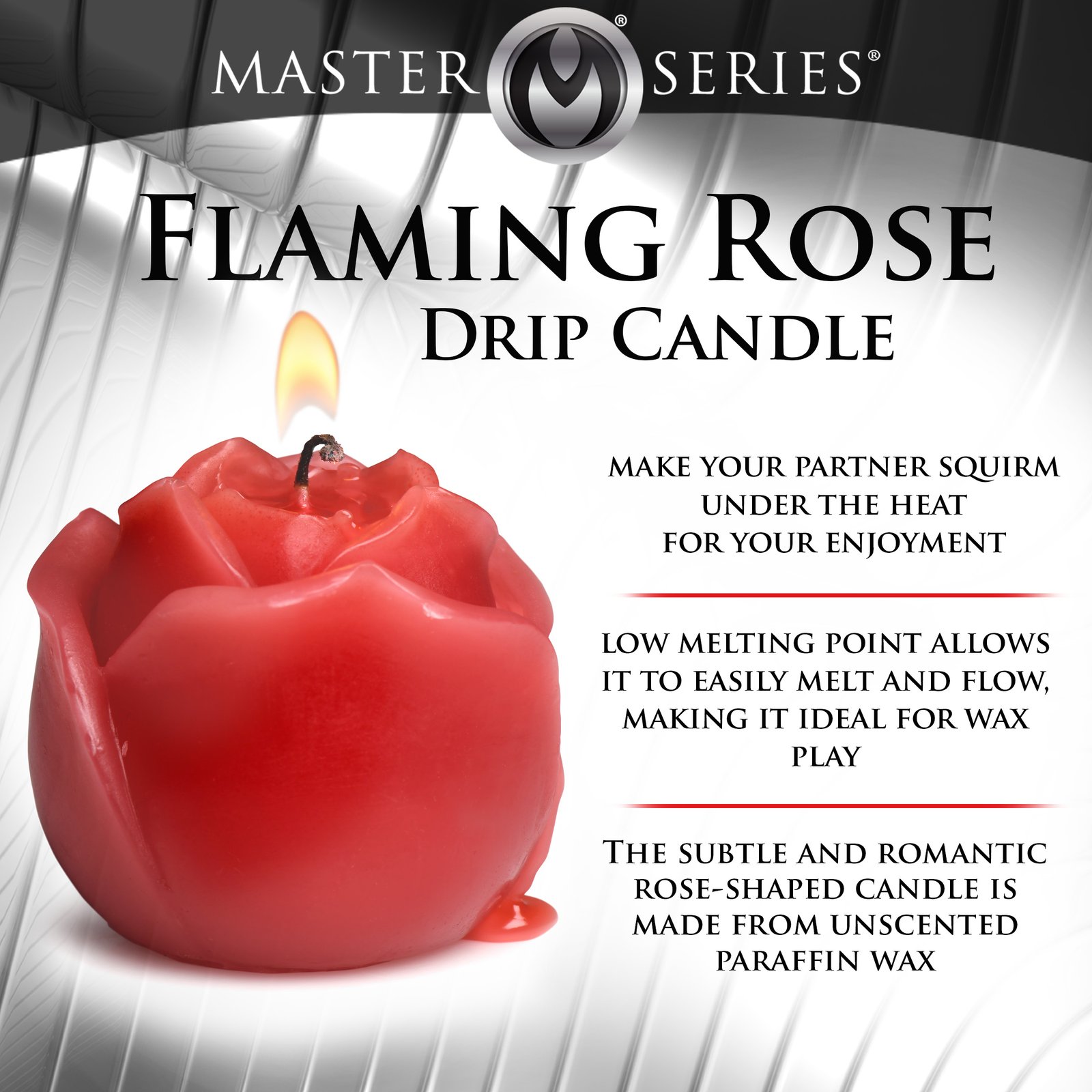 Flaming Rose Drip Candle - Image 2