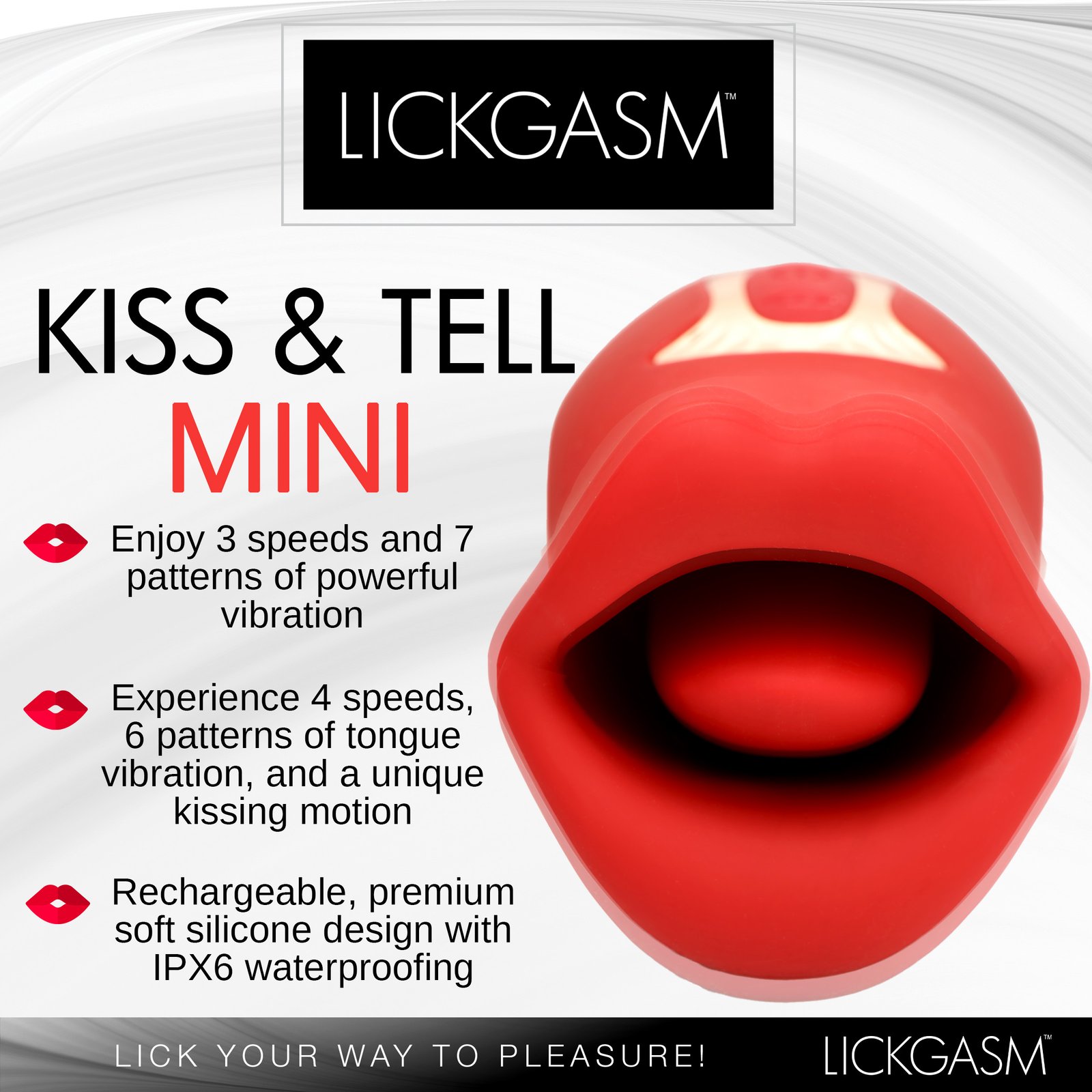 Kiss and Tell Mini Kissing and Vibrating Clitoral Stimulator - Image 2