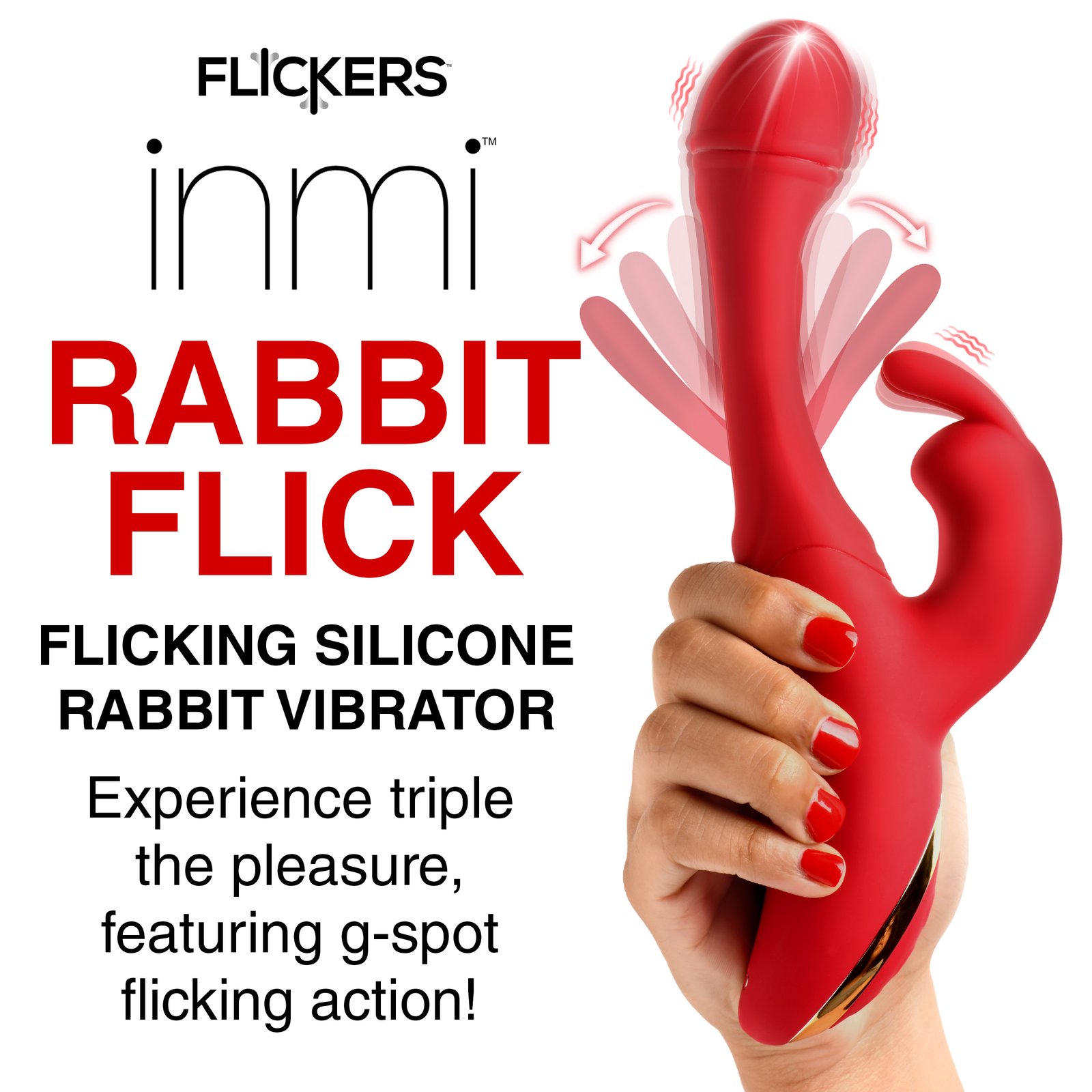 Flicking Silicone Rabbit Vibrator - Image 2