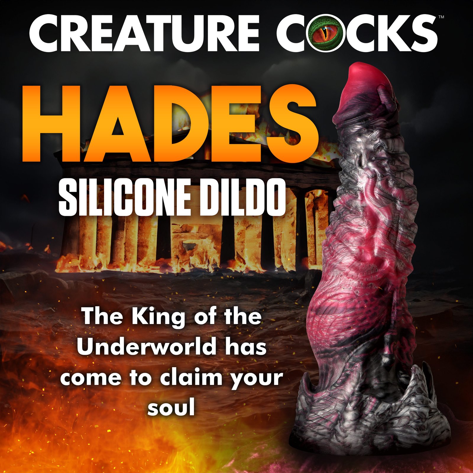 Hades Silicone Dildo - Large - Image 2
