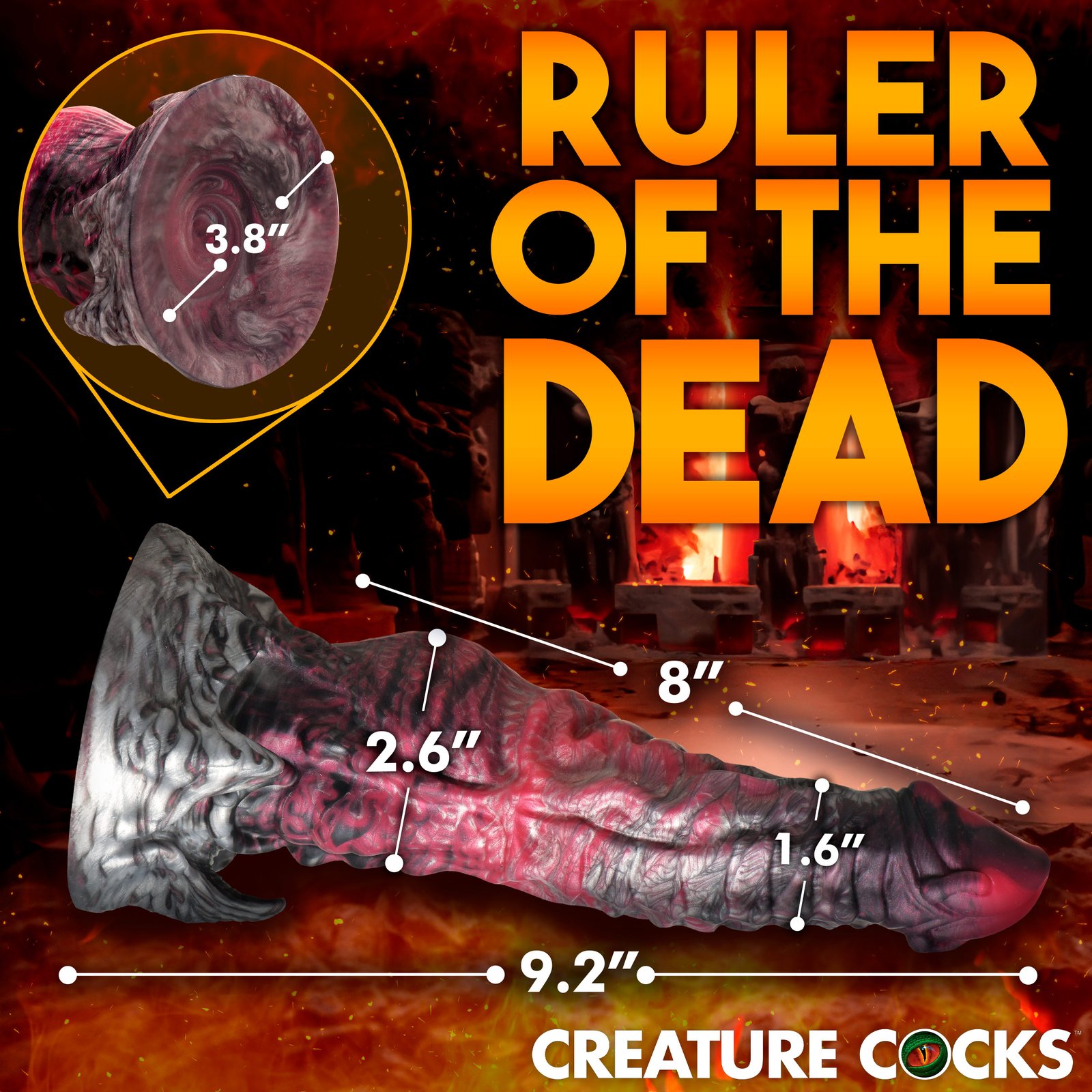 Hades Silicone Dildo - Large - Image 4