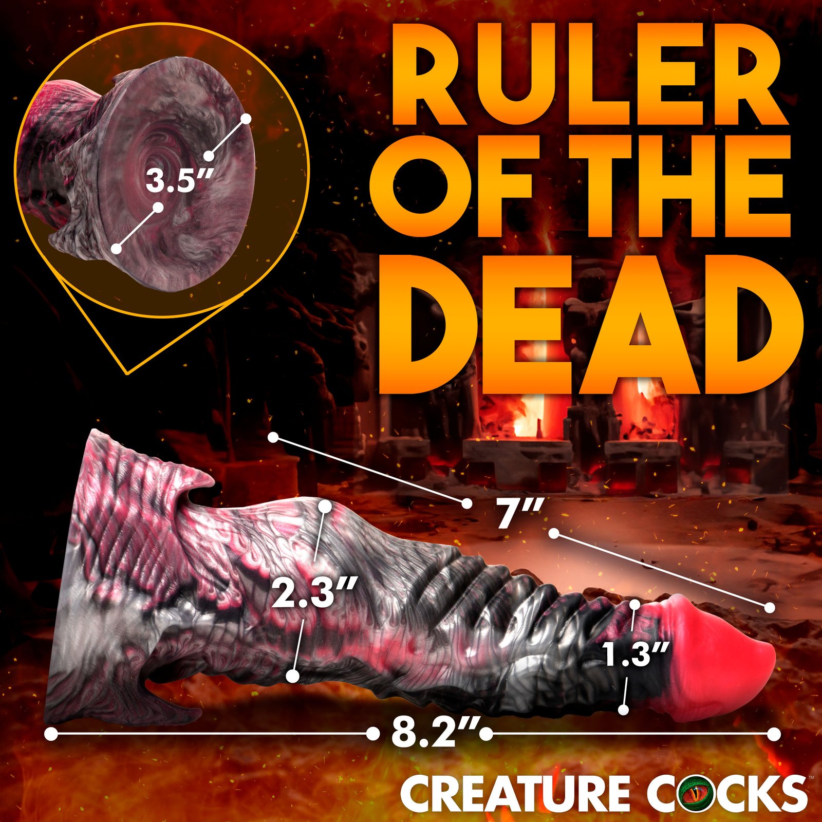 Hades Silicone Dildo - Medium - Image 4