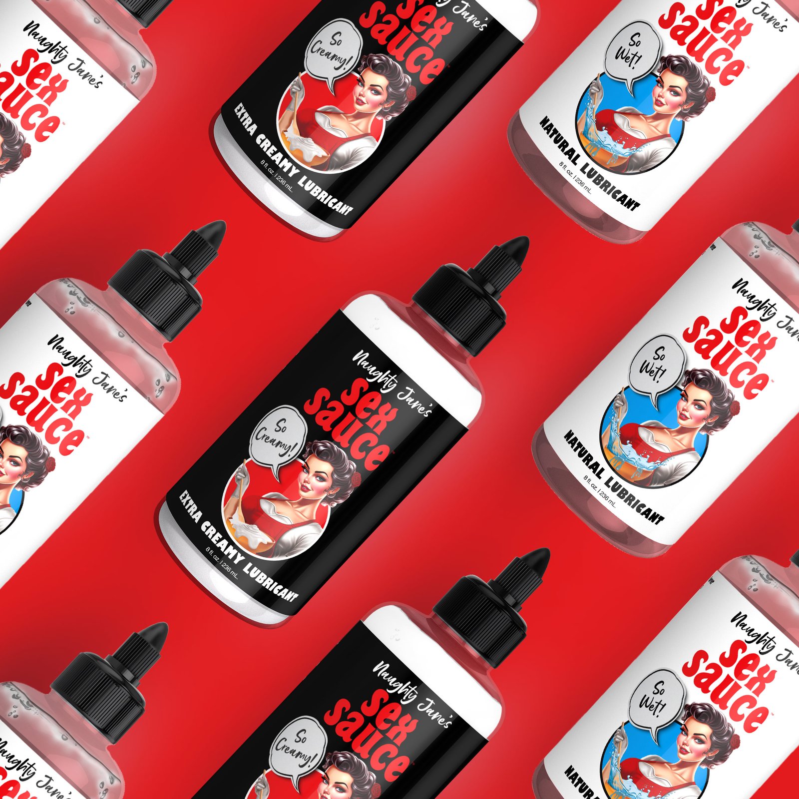 Naughty Jane's Sex Sauce Extra Creamy Lubricant - 8oz - Image 11