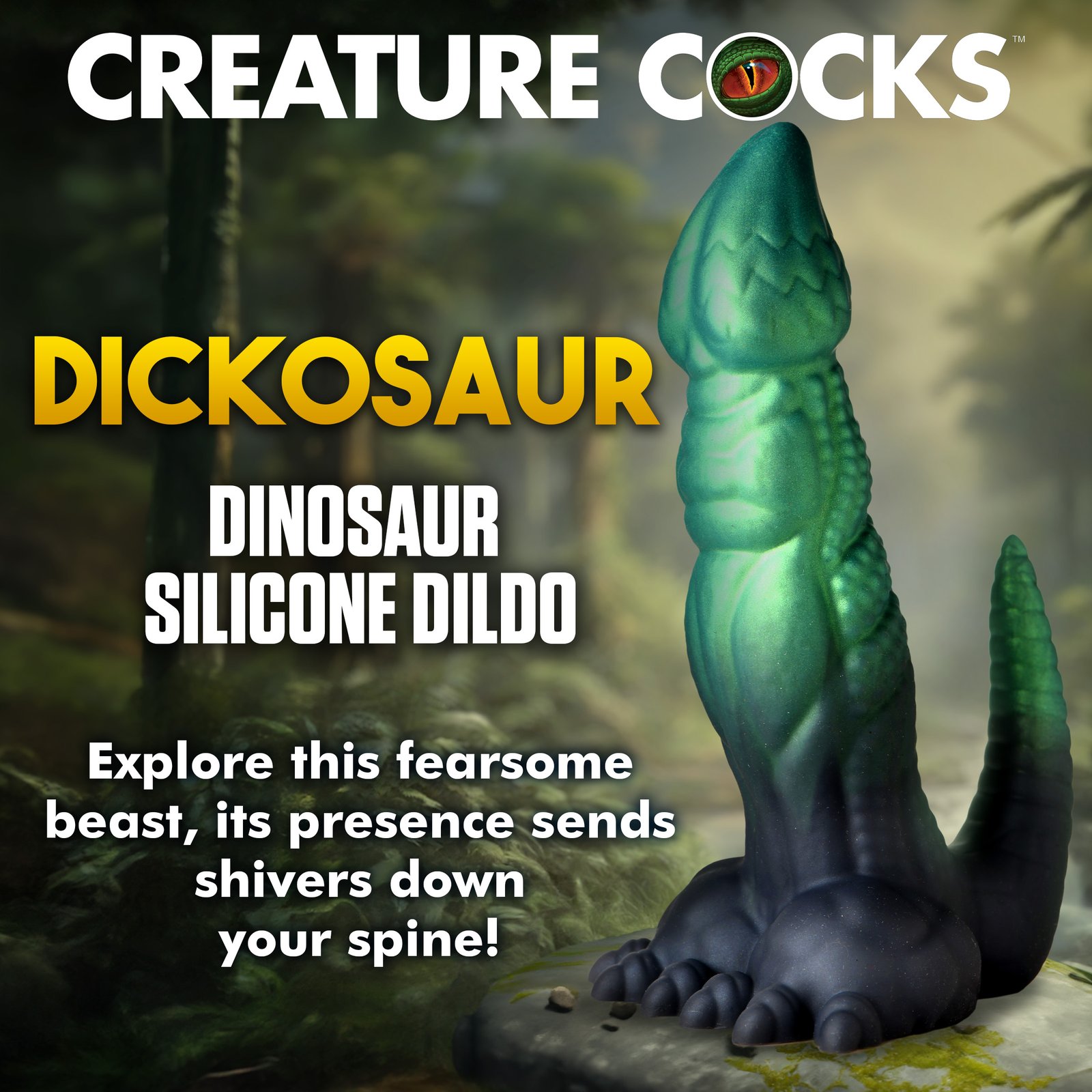 Dickosaur Dinosaur Silicone Dildo - Image 2