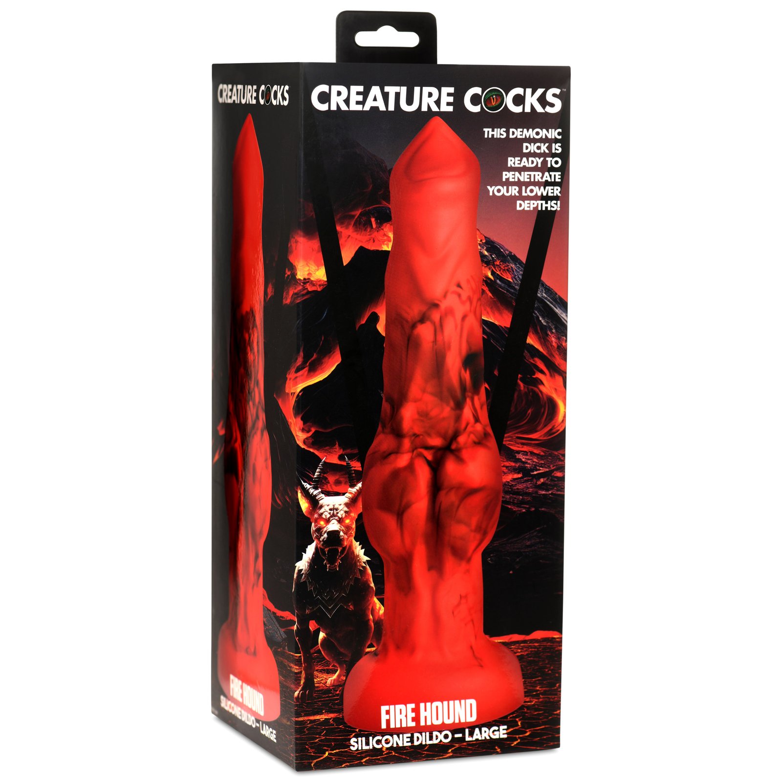 Fire Hound Silicone Dildo - Large - Image 9