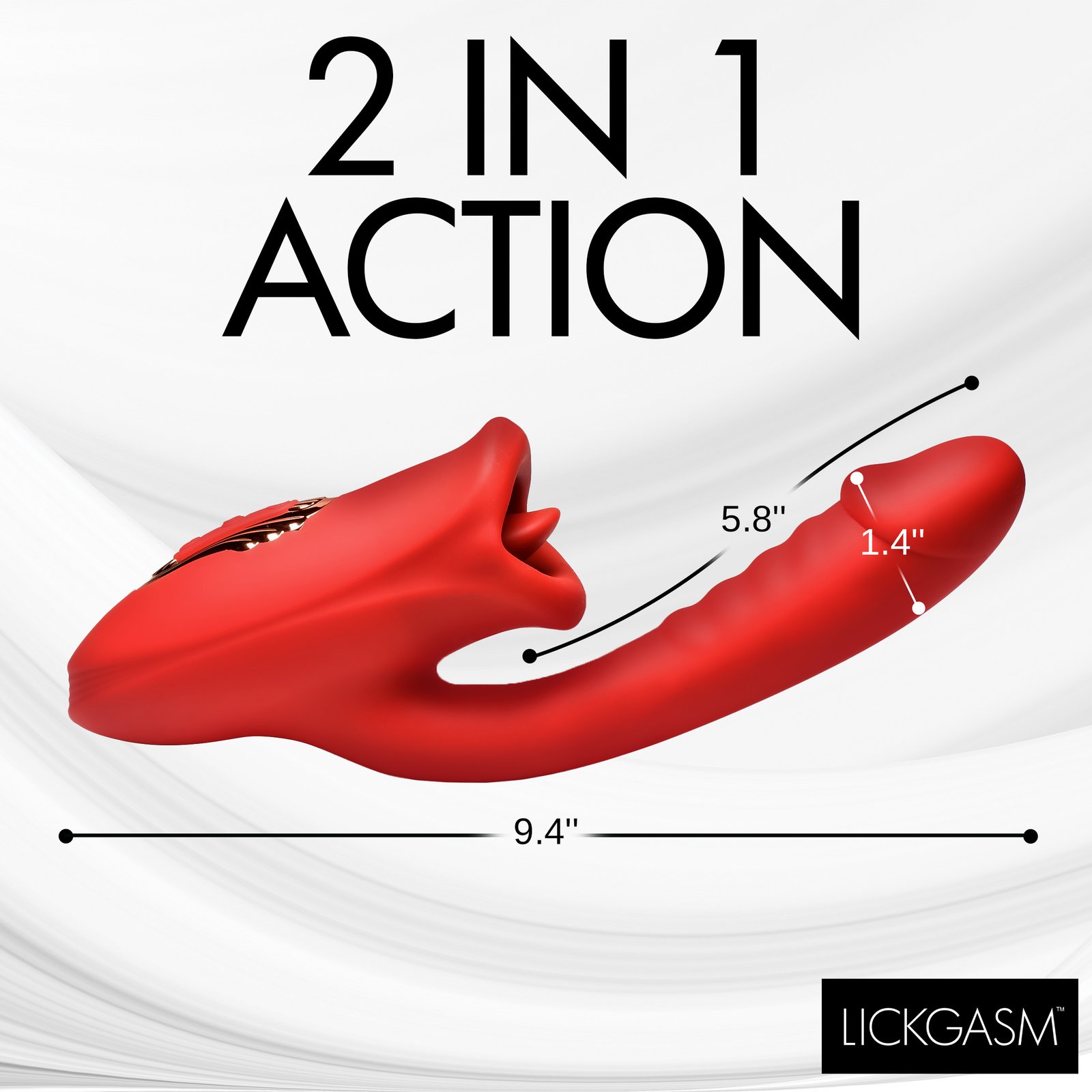 Deep Kiss Silicone Licking Rabbit Vibrator - Image 7