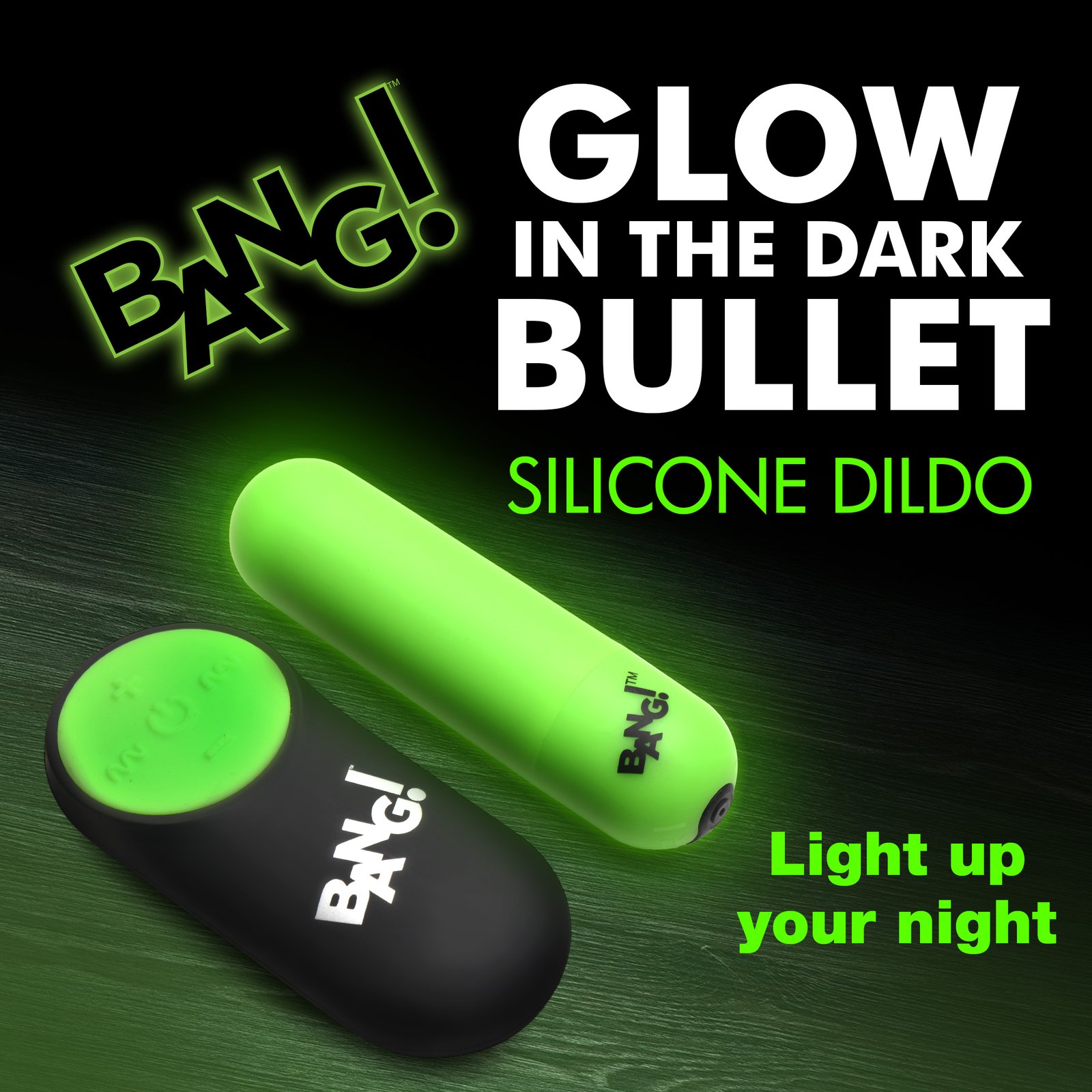 Glow-in-the-Dark Silicone Bullet - Image 2