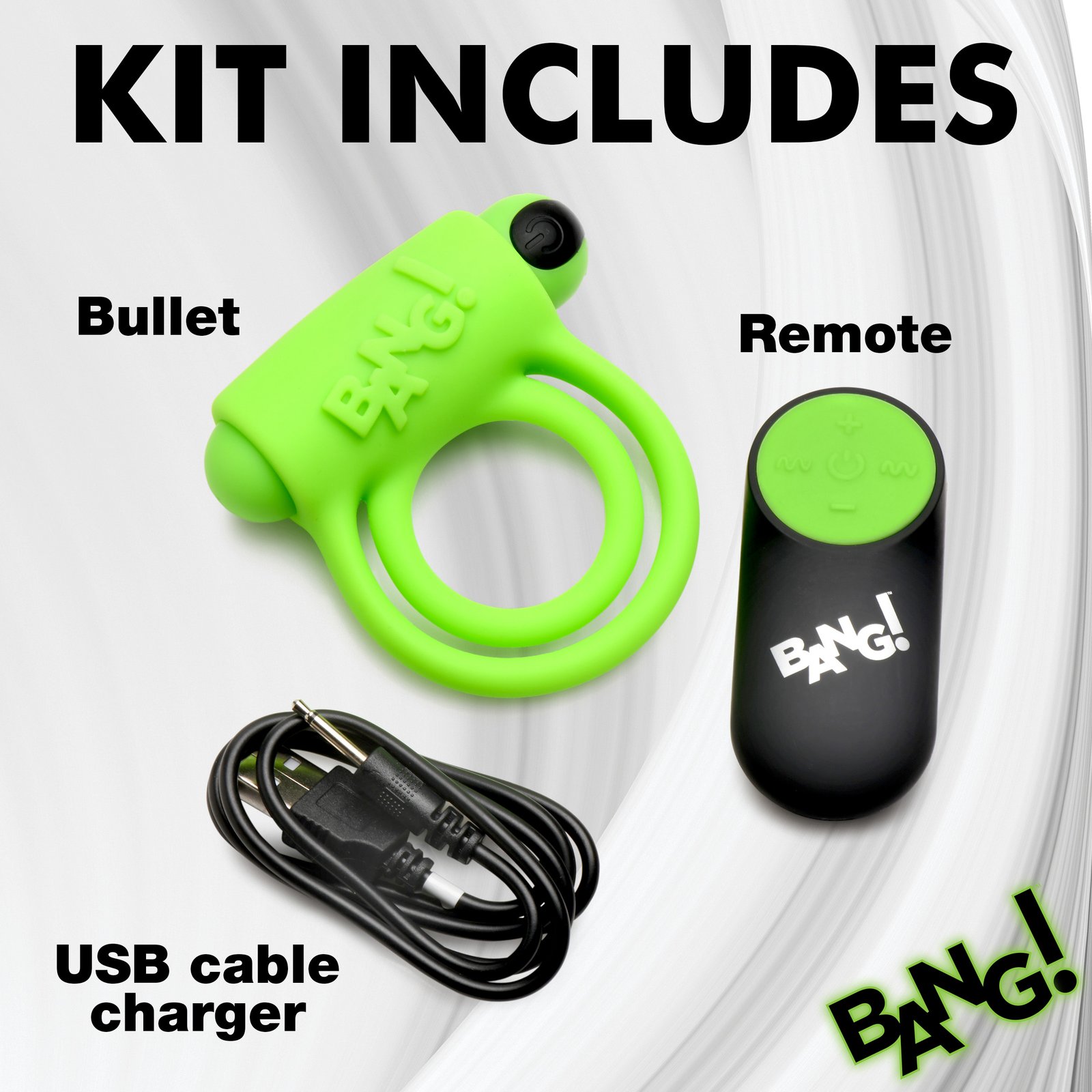 Glow-in-the-Dark Silicone Vibrating Cock Ring - Image 7