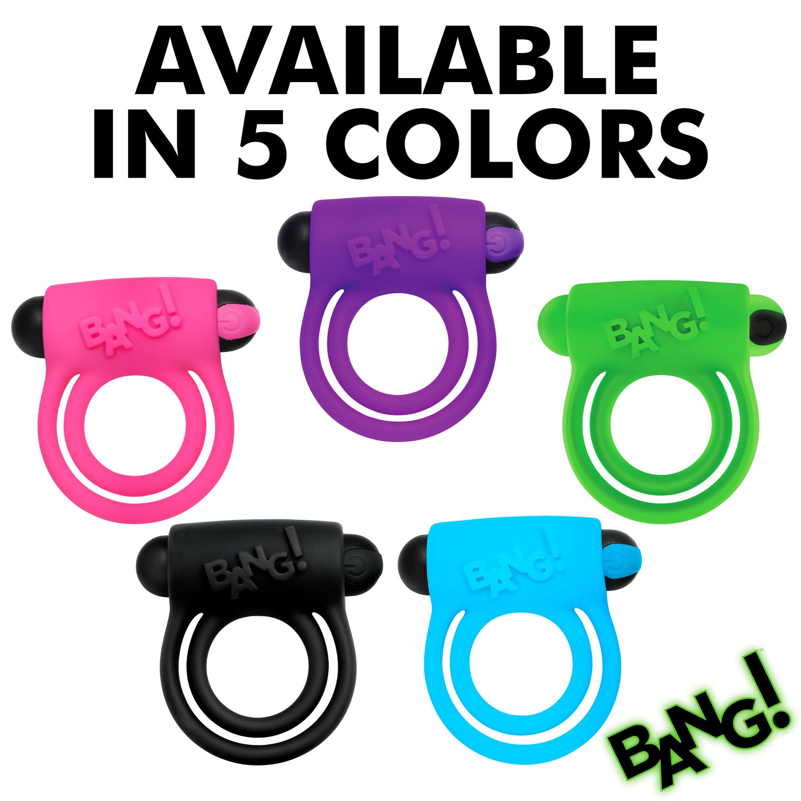 Glow-in-the-Dark Silicone Vibrating Cock Ring - Image 9