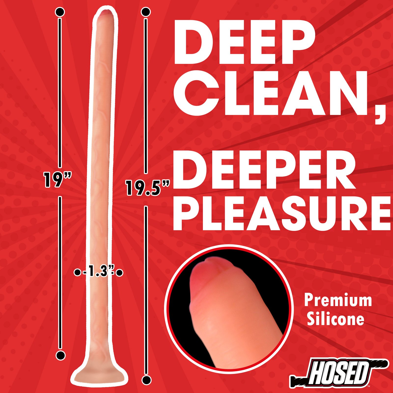 19" Slim Silicone Enema Hose - Image 4