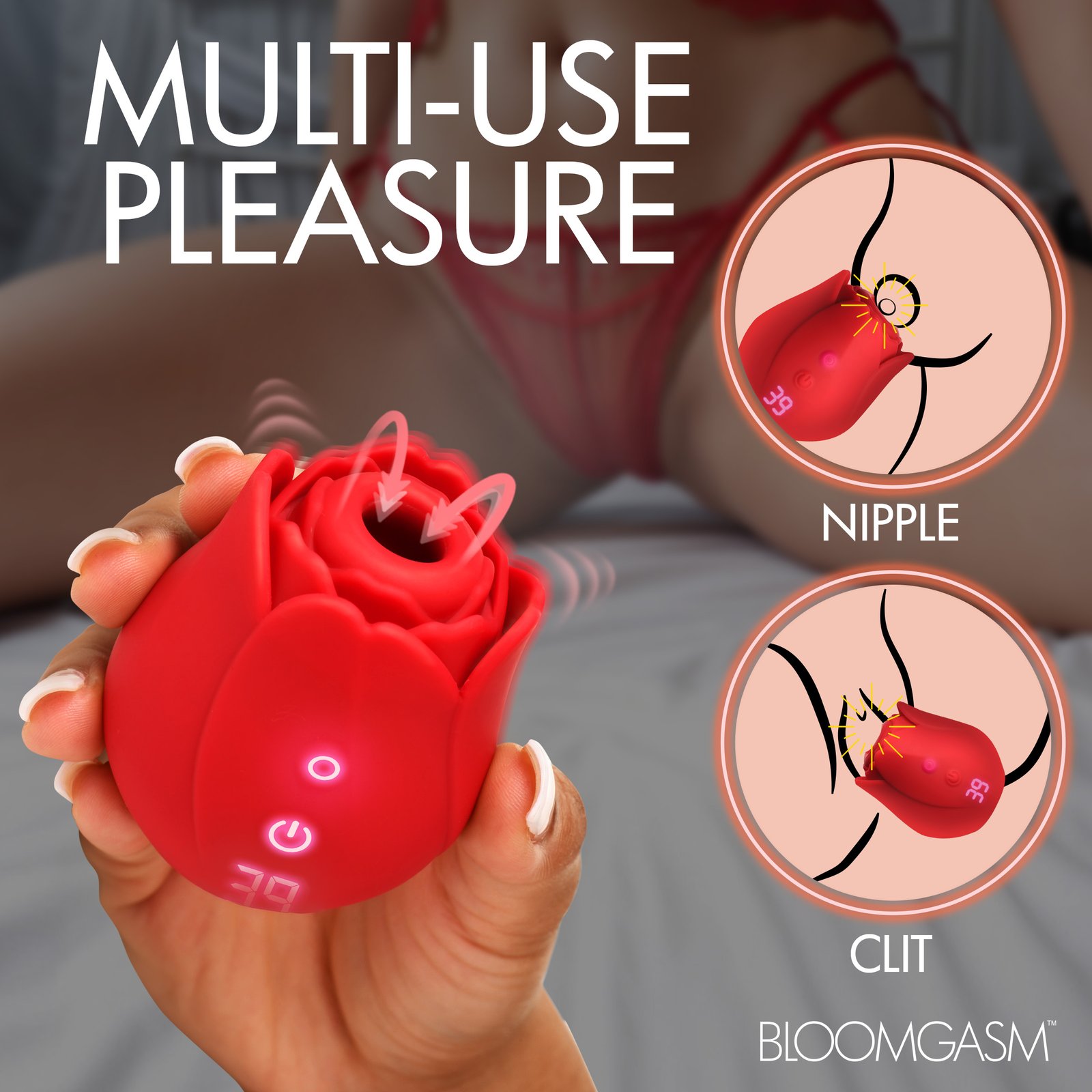 Cyber Rose Sucking & Vibrating Digital Clitoral Stimulator - Image 3