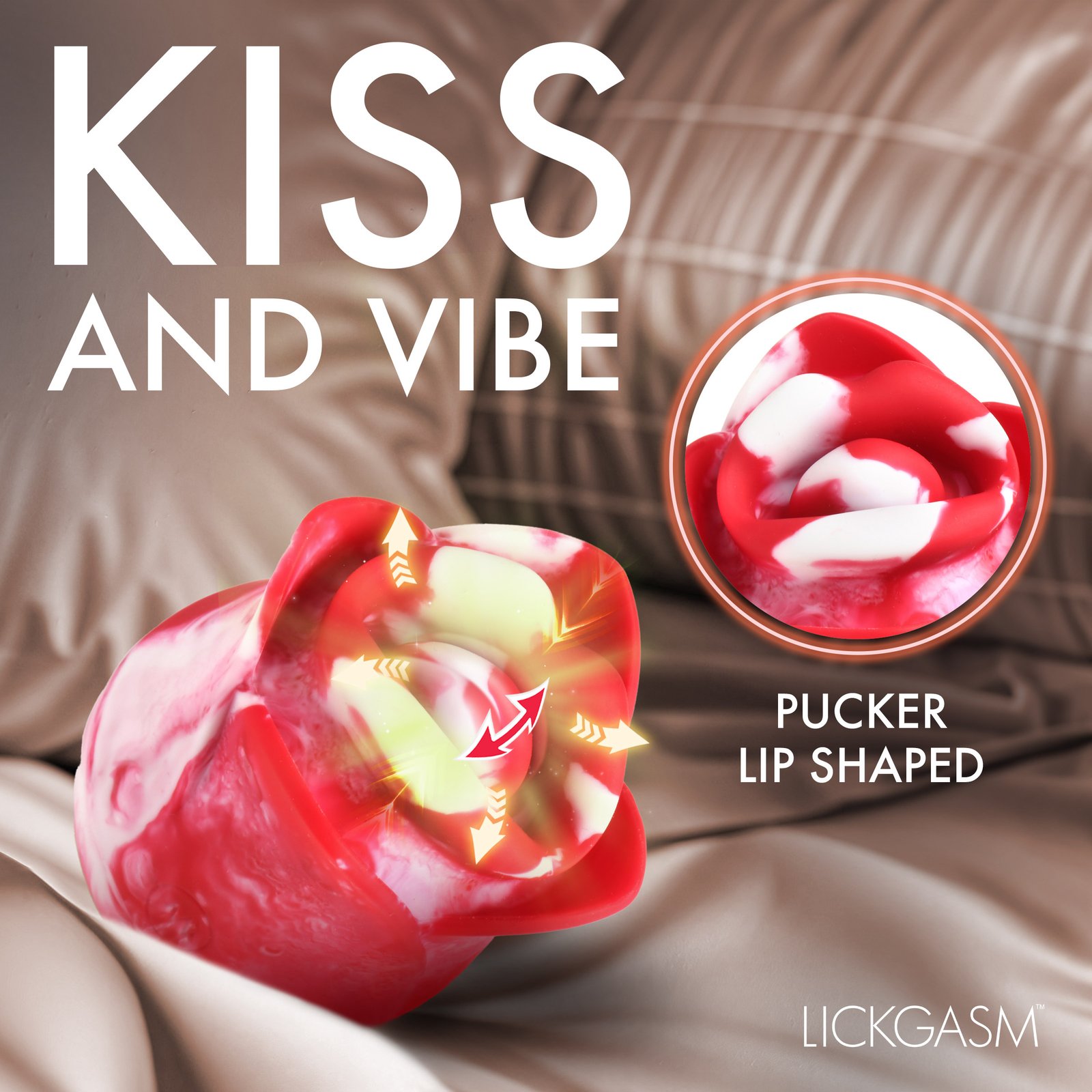 Sweet Kiss Kissing and Vibrating Clitoral Stimulator - Swirl - Image 4