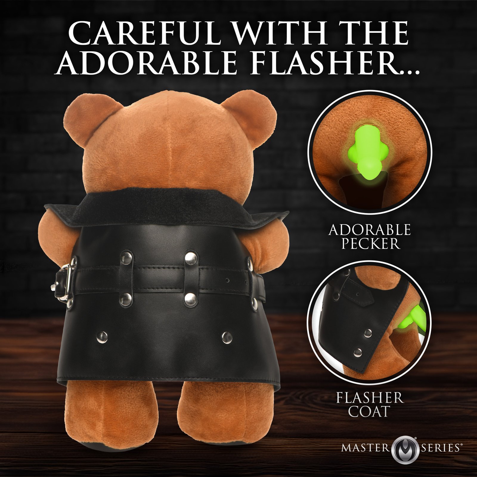 The Flasher Glow-in-the-Dark Exhibitionist Teddy Bear - Image 2