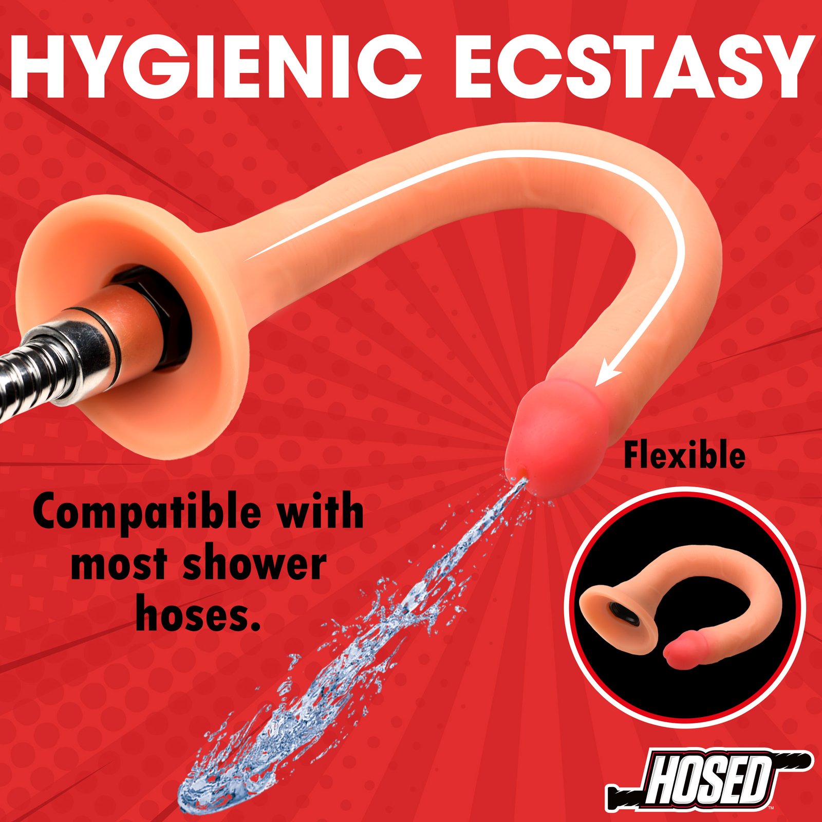 19" Slim Silicone Enema Hose - Image 3