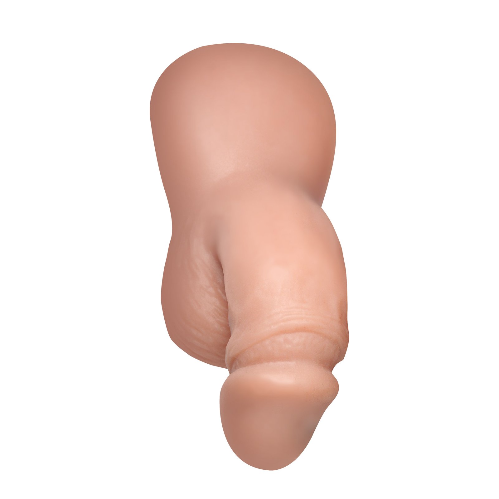 3.6" Silicone Packer Dildo - Light - Image 4