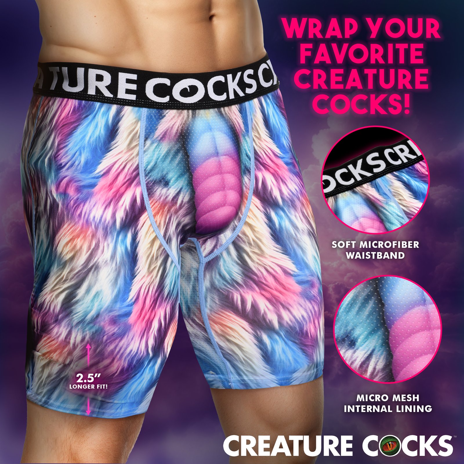 Creature Wear Mystique Unicorn Boxer Shorts - X-Large - Image 3
