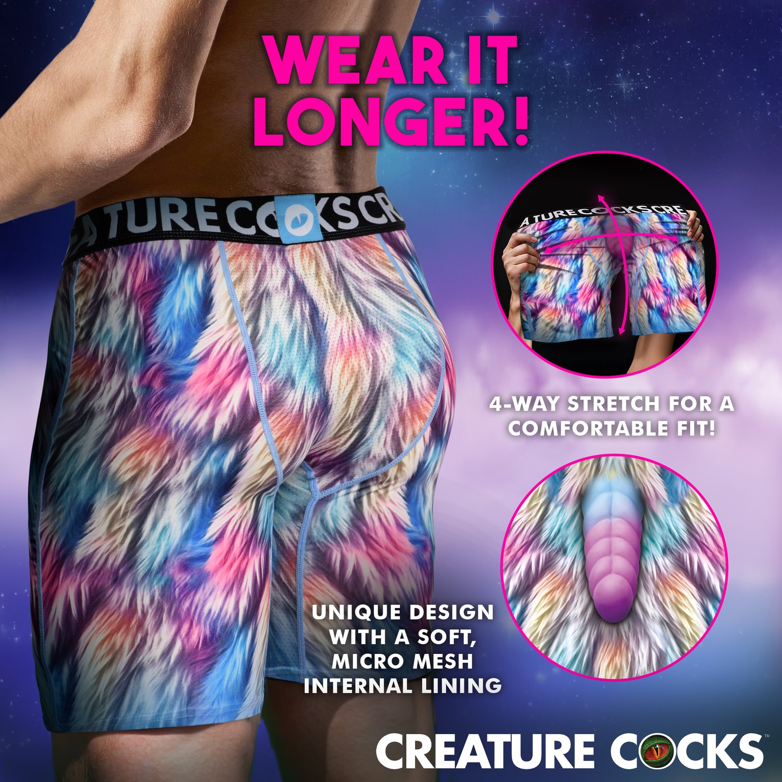 Creature Wear Mystique Unicorn Boxer Shorts - X-Large - Image 4