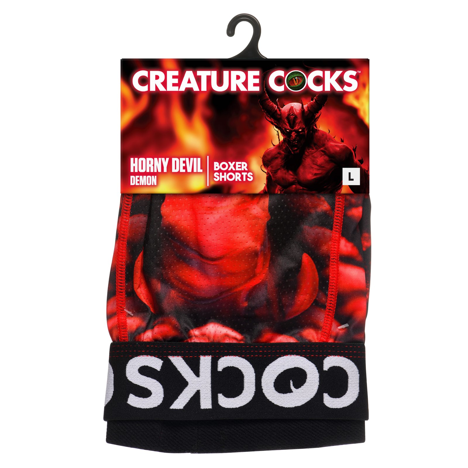 Creature Wear Horny Devil Demon Boxer Shorts - Large - Image 7