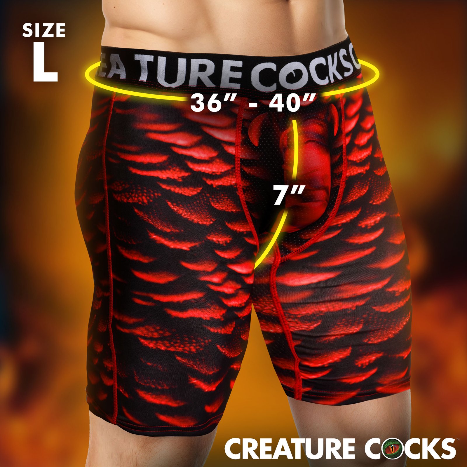 Creature Wear Horny Devil Demon Boxer Shorts - Large - Image 5