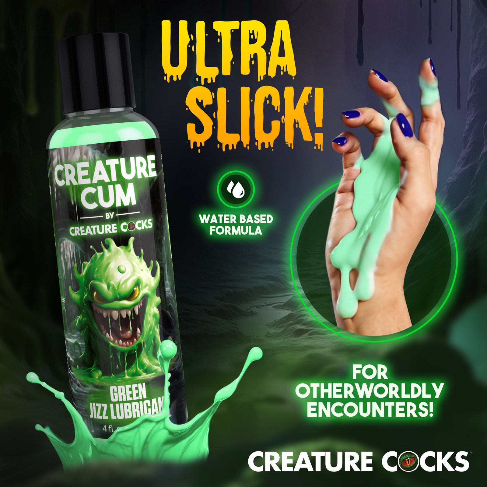 Creature Cum Green Jizz Lubricant - 4oz - Image 3
