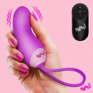Silicone Mini Vibe w/ Remote - Purple