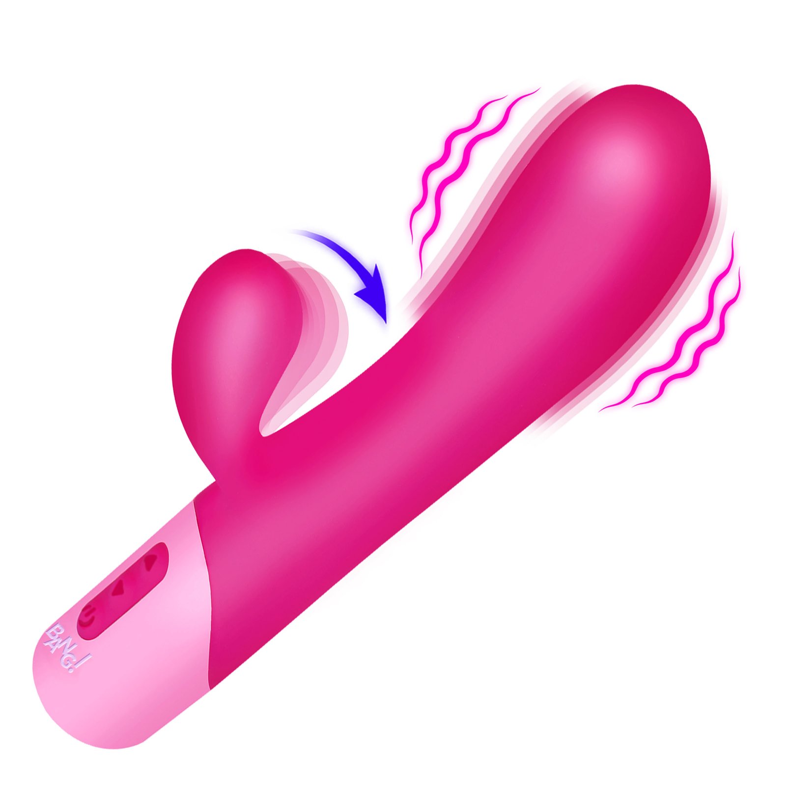 Clit Tapping Vibrating Rabbit - Pink - Image 5