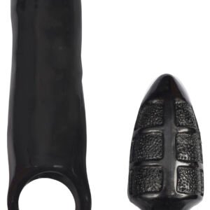 XXXPander Sheath with Double Textured Plug - Black