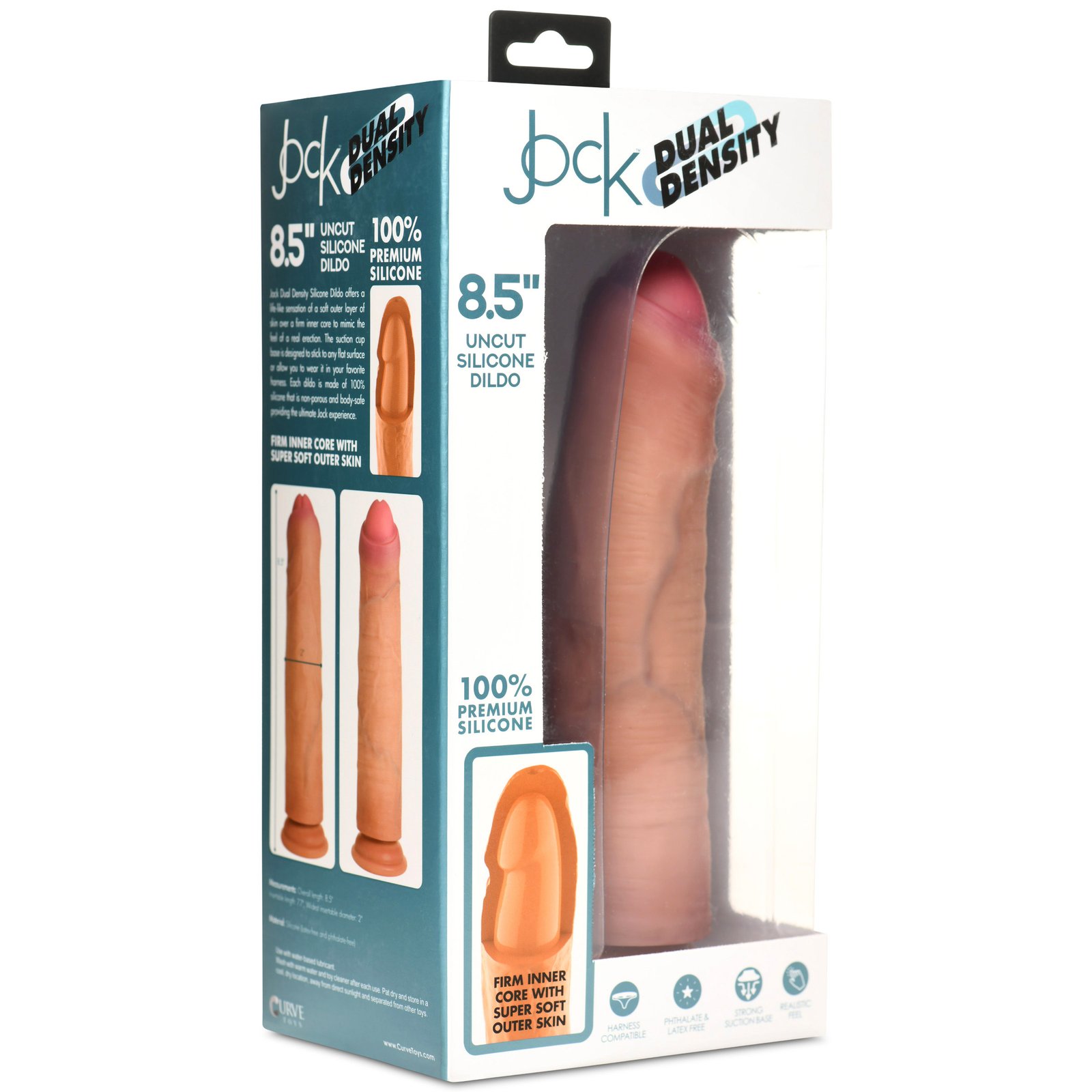 8.5 Inch Dual Density Uncut Dildo - Image 10