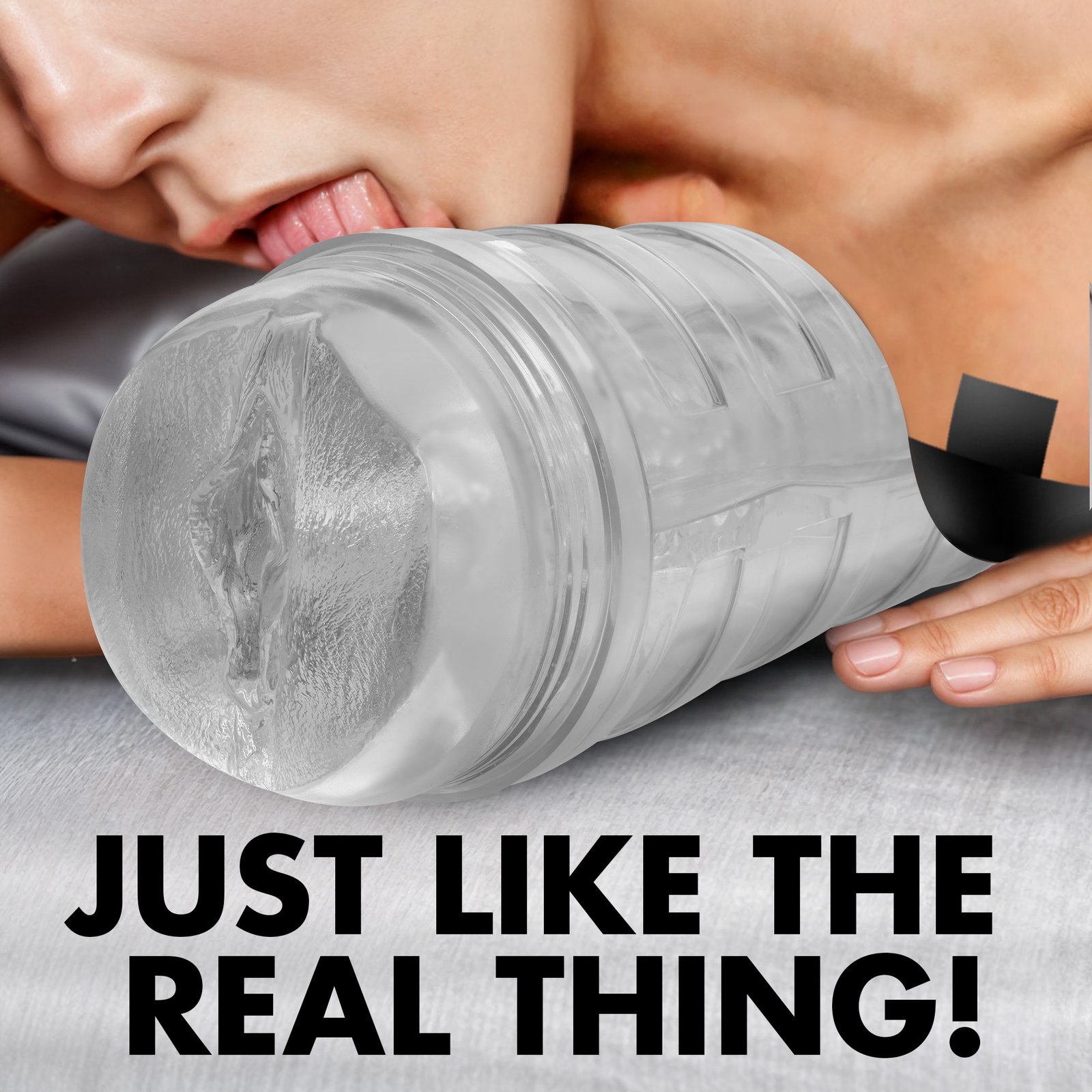 Mistress Julie Diamond Deluxe Pussy Stroker - Clear - Image 3