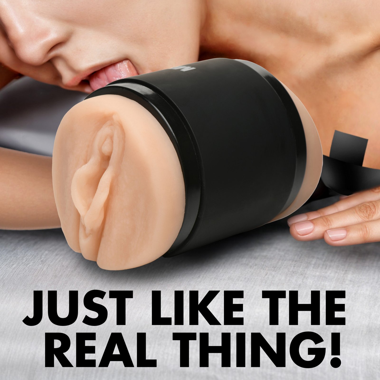 Double Shot Pussy and Ass Stroker - Light - Image 5