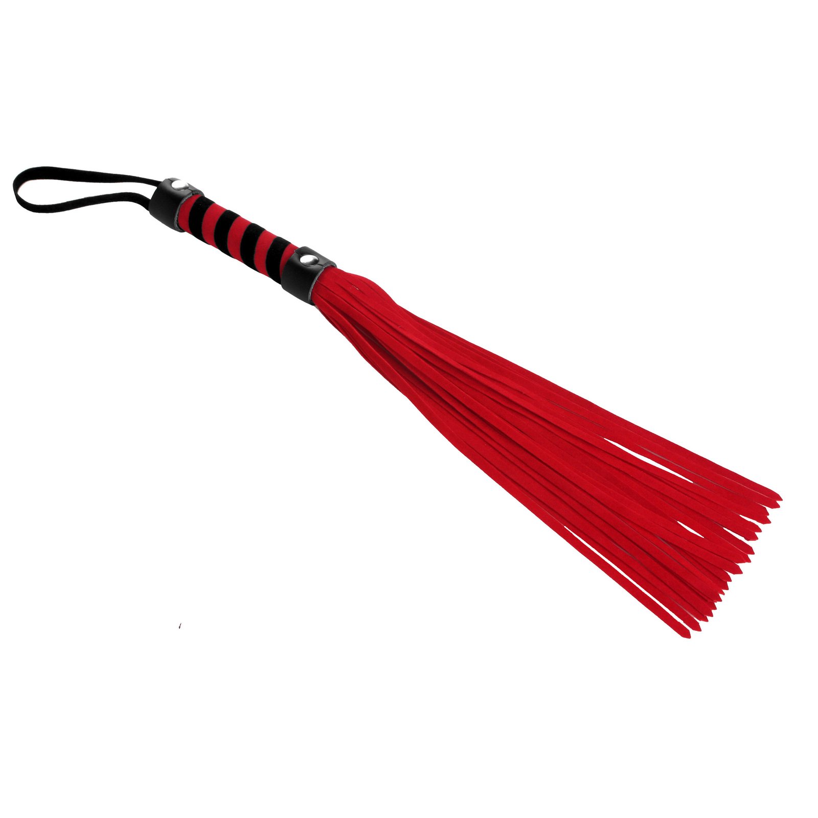 Short Vegan Leather Flogger - Red - Image 2