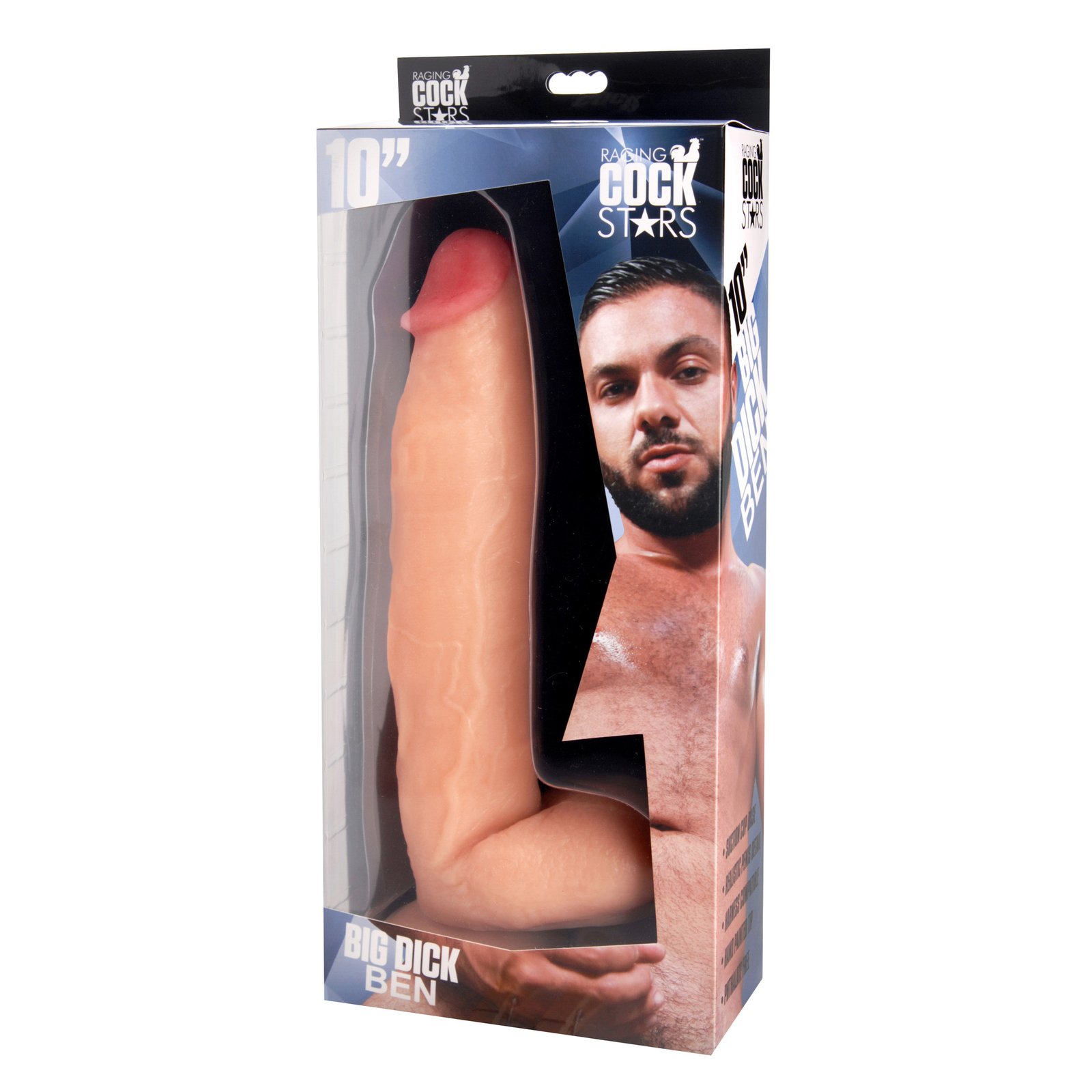 Raging Cockstars Big Dick Ben 10 Inch Realistic Dildo - Image 6