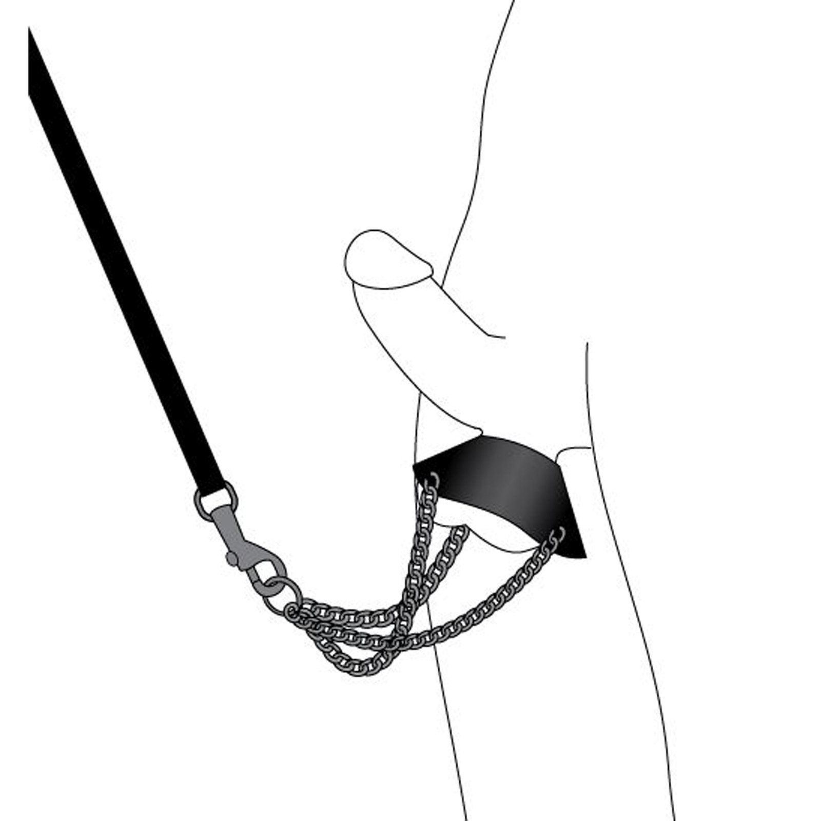 By the Balls Scrotum Stretching Kit with Leash - Image 2