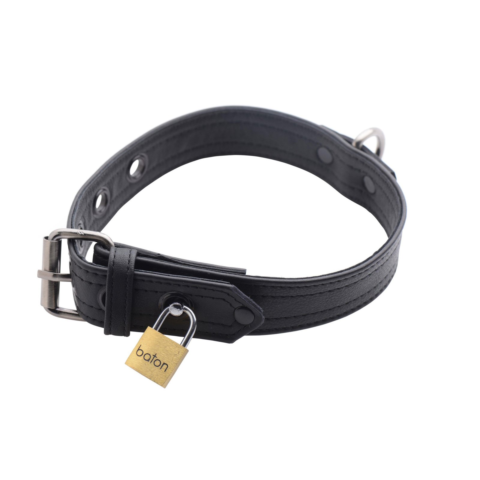 Strict Leather Luxury Locking Collar - Image 3