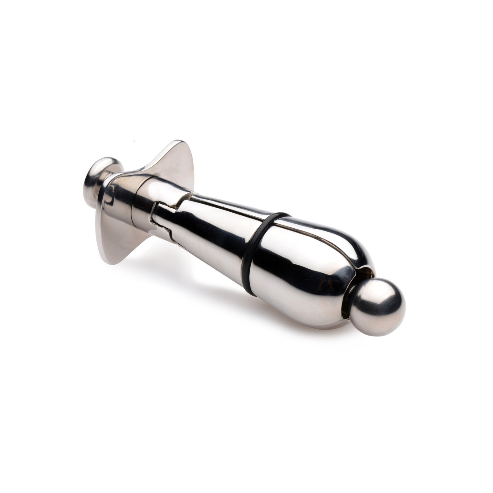Stainless Steel Locking Anal Plug - Image 5