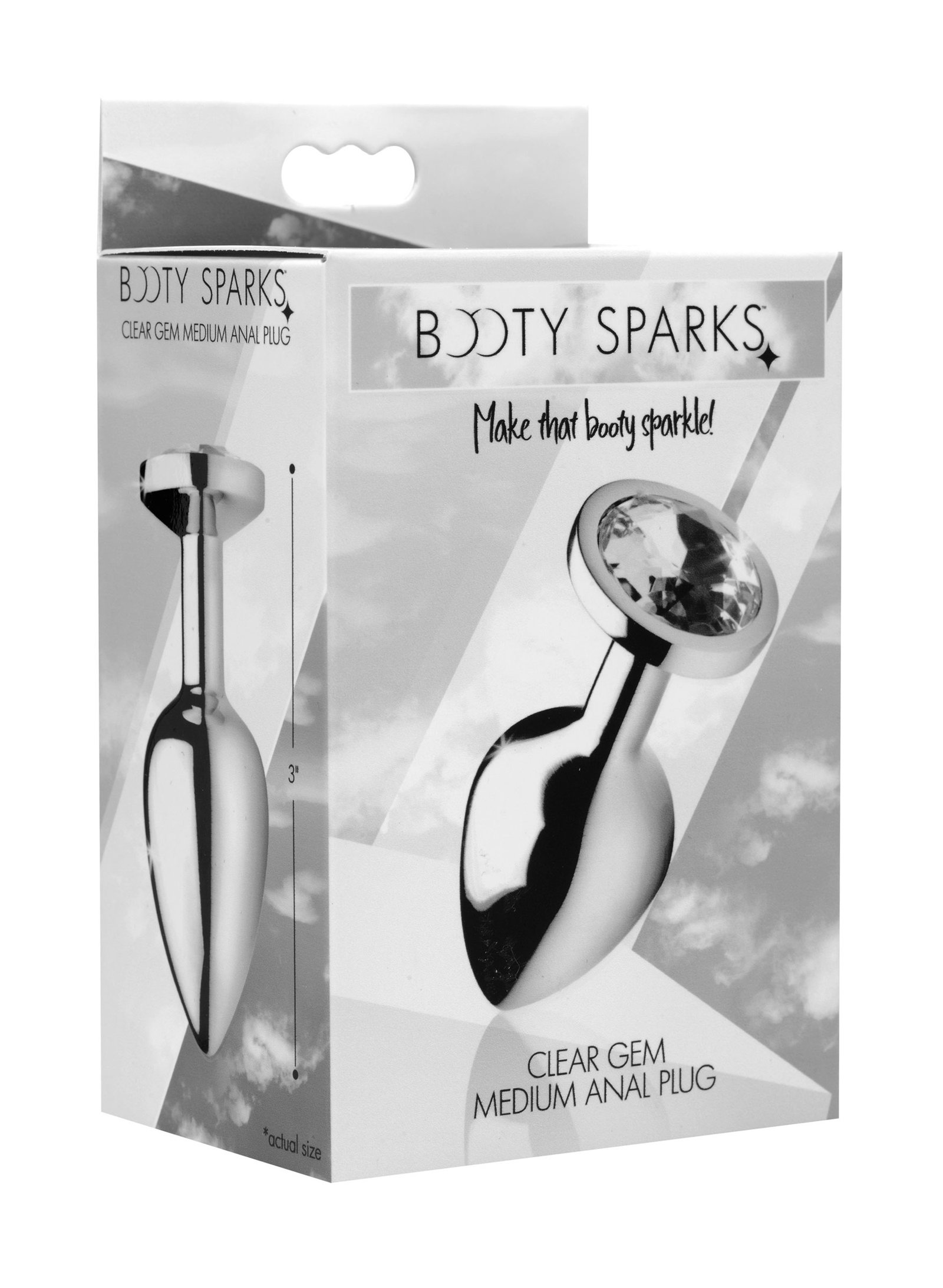 Clear Gem Anal Plug- Medium - Image 5