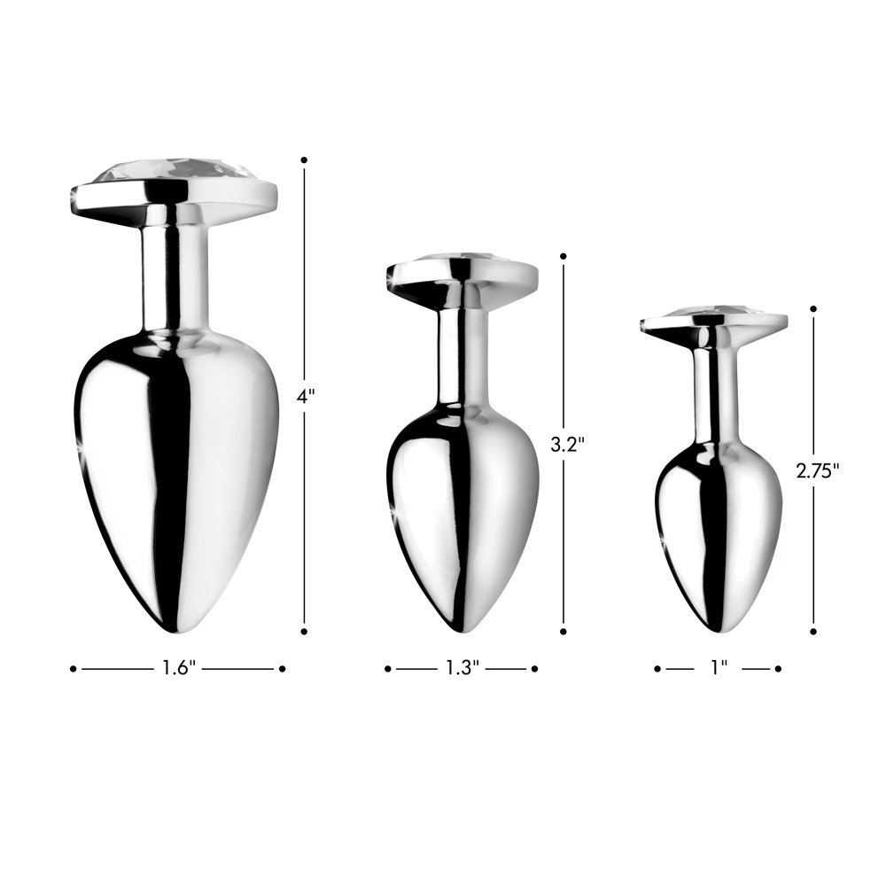 Clear Gem Anal Plug- Small - Image 3