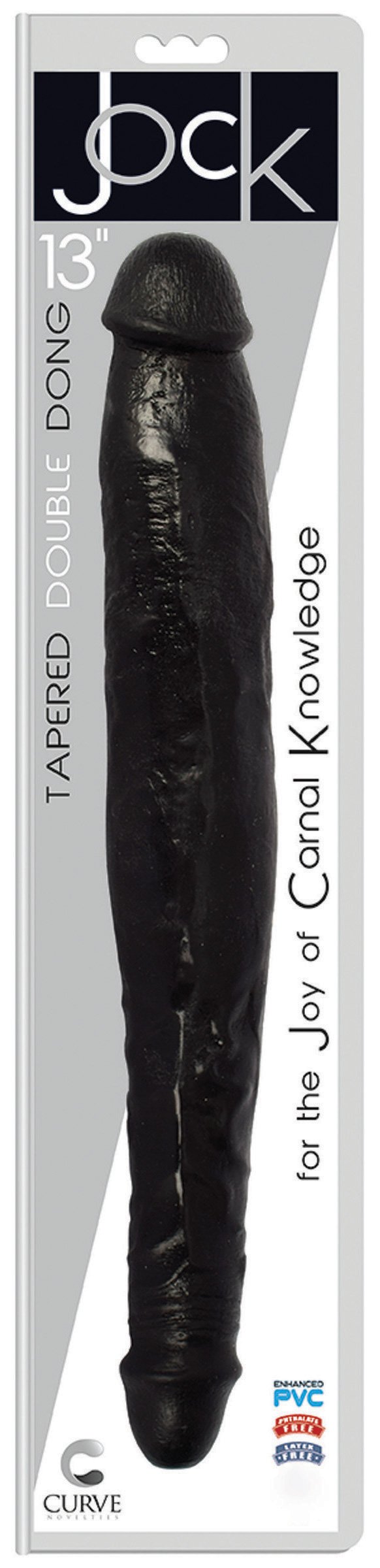 JOCK 13 Inch Tapered Double Dong Black - Image 2