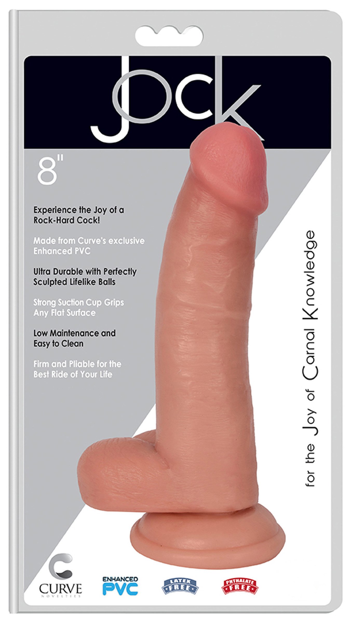 JOCK 8 Inch Dong with Balls Flesh - Image 7