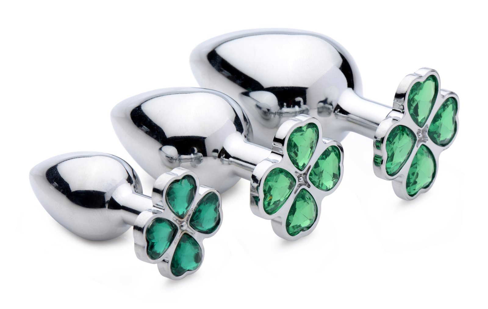 Lucky Clover Gem Anal Plug - Medium - Image 5