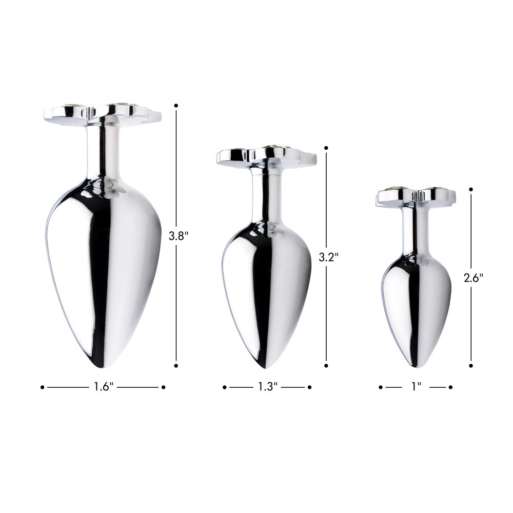 Lucky Clover Gem Anal Plug - Medium - Image 4