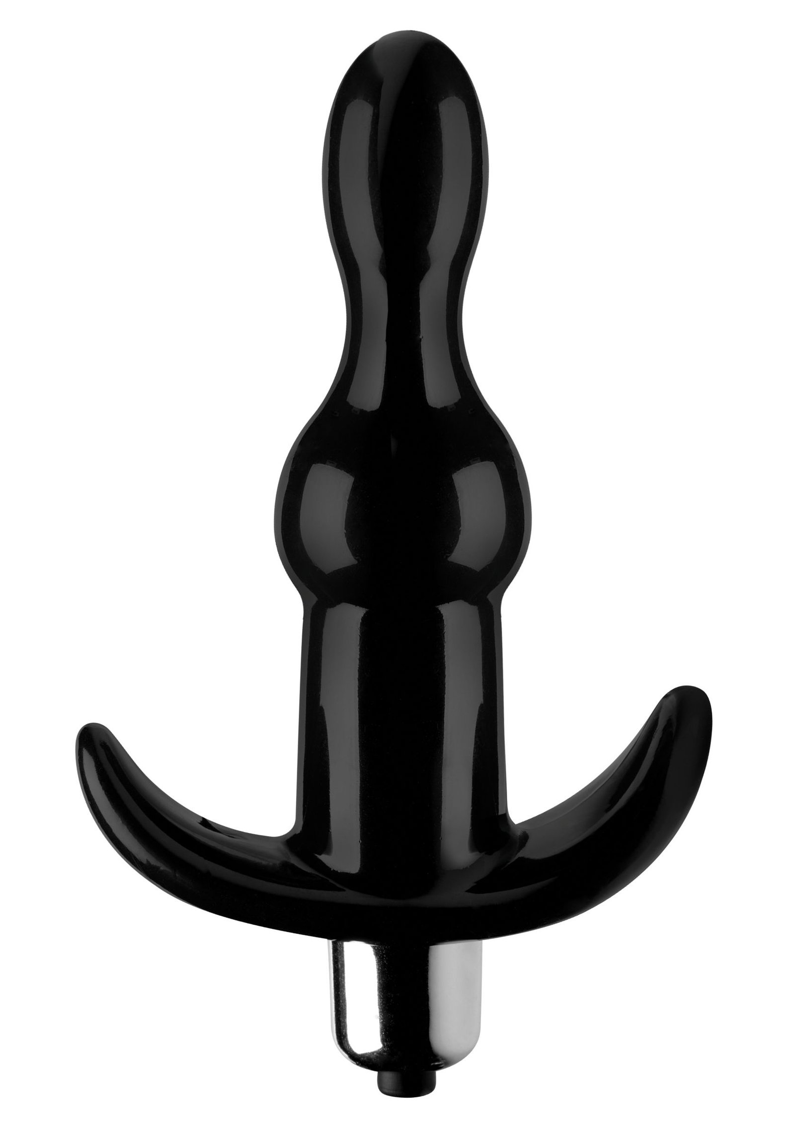 Bumpy Vibrating Anal Plug - Black - Image 4