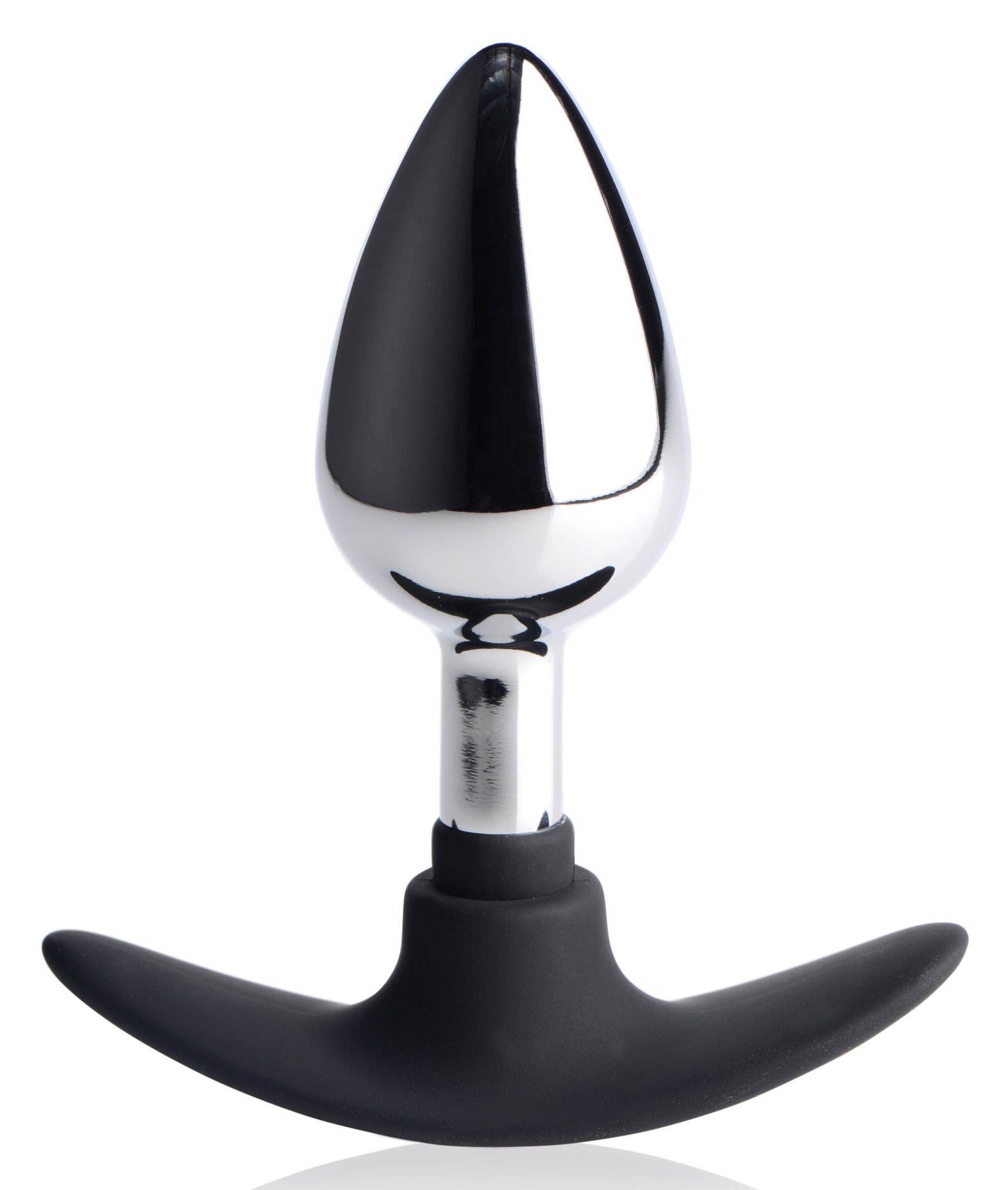 Dark Invader Metal and Silicone Anal Plug - Medium - Image 6