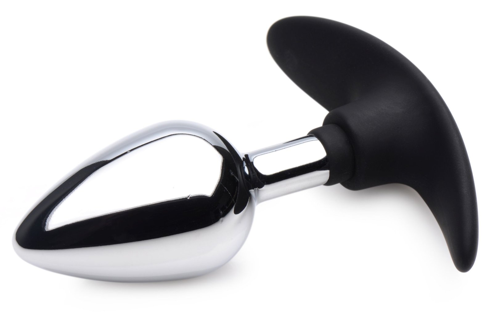 Dark Invader Metal and Silicone Anal Plug - Medium - Image 7