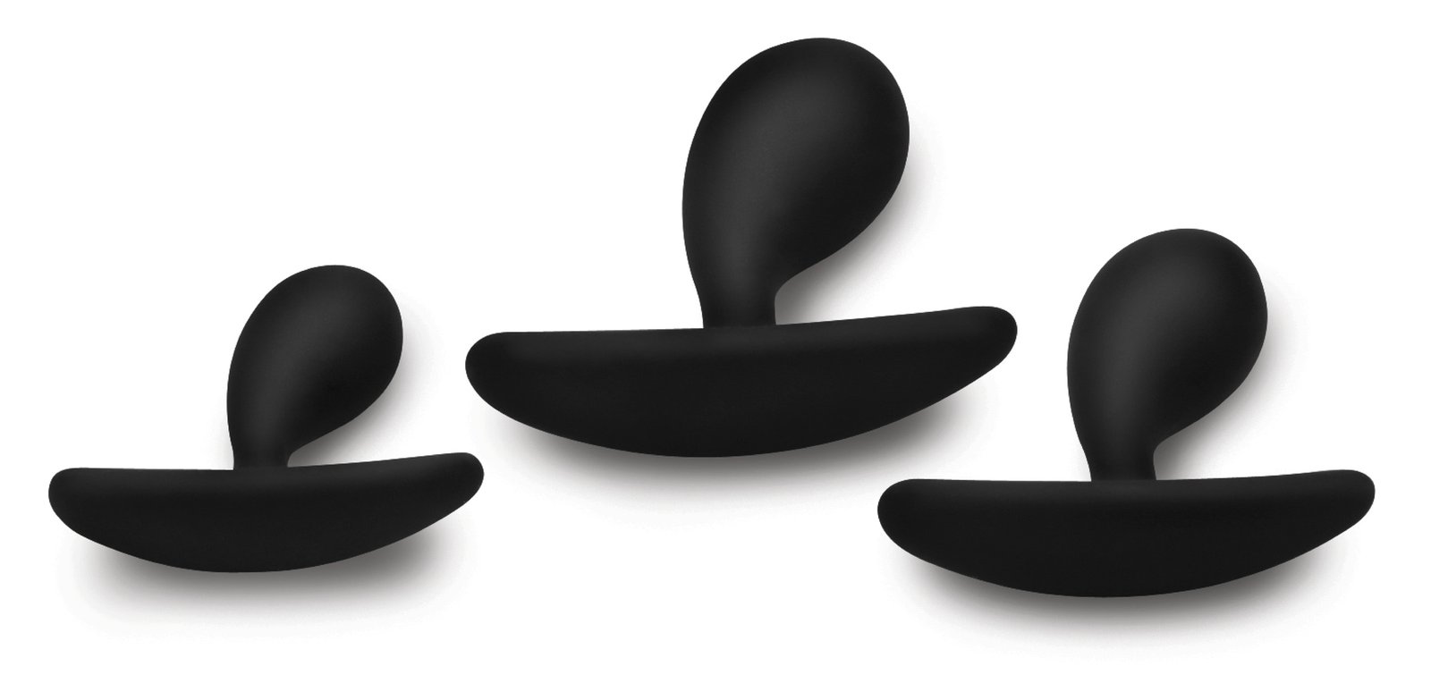 Dark Droplets 3 Piece Curved Silicone Anal Trainer Set - Image 4